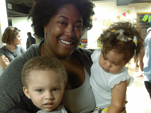 Ebonee Woods Nelson with Children